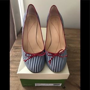 Gently used Kate Spade striped pump